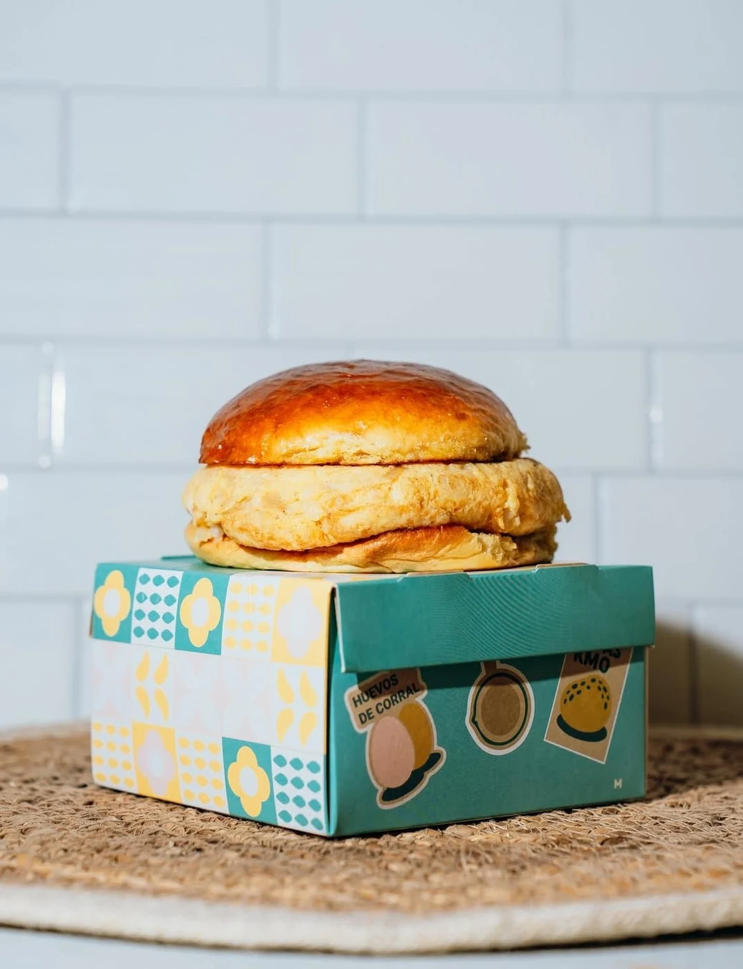 YayaBurger de tortilla de Mardome sobre su packaging